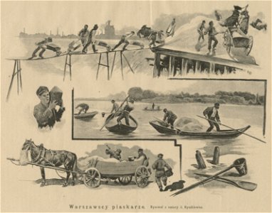 Warszawscy piaskarze - Rysował z natury J. Ryszkiewicz (59537)