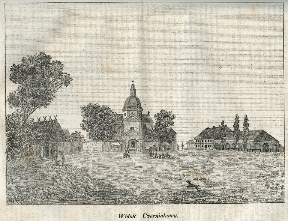 Widok Czerniakowa kościół Bernardynów (44415)