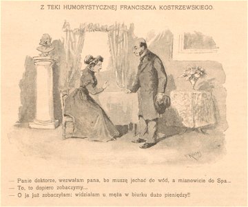 Wizyta lekarza - Z teki humorystycznej Franciszka Kostrzewskiego (62056)