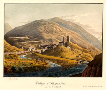 CH-NB - Village d'Hospenthal route du St. Gotthard - Collection Gugelmann - GS-GRAF-ANSI-UR-21
