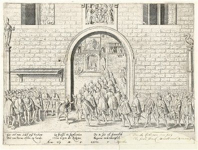 Frans Hogenberg - Aanbieding van het Smeekschrift van de edelen