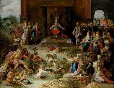 Frans Francken II - Troonsafstand Karel V