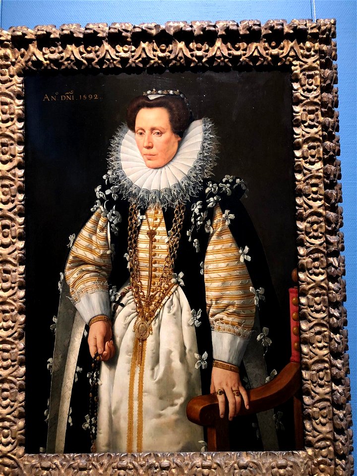 Frans Pourbus II - Portrait of the Wife of Nicolas de Hellincx