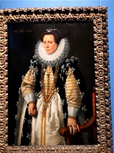 Frans Pourbus II - Portrait of the Wife of Nicolas de Hellincx