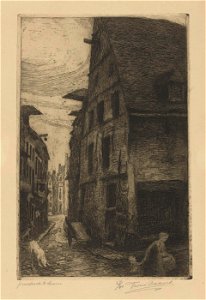 Frans Nackaerts - Pensstraat Leuven - Graphic work - Royal Library of Belgium - S.II 80096