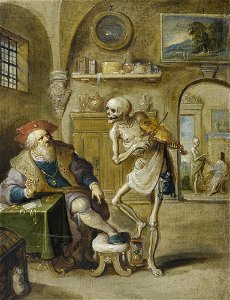 Frans Francken II Der geigende Tod. Free illustration for personal and commercial use.