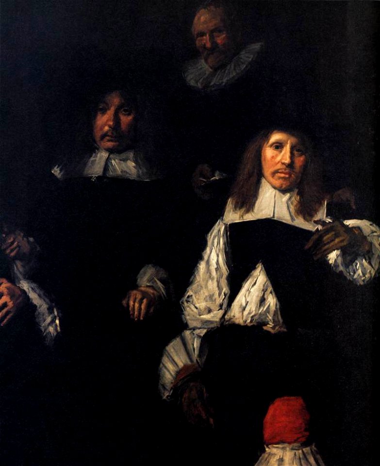 Frans Hals - Regents of the Old Men's Almshouse (detail) - WGA11183