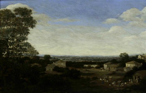 Frans Post - Povoado numa Planície Arborizada
