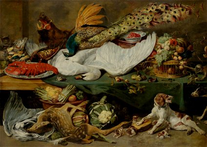Frans Snyders - Stillleben mit der Hündin und ihren Jungen