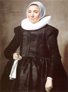 Frans Hals - Portrait of a woman with glove in right hand