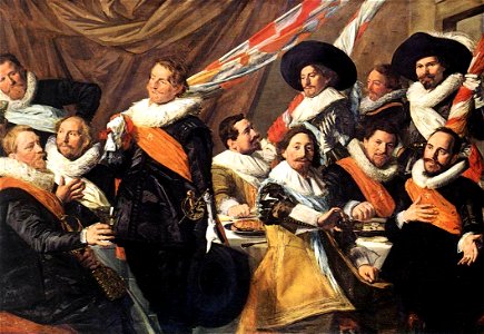 Frans Hals - Banquet of the Officers of the St George Civic Guard Company - WGA11091. Free illustration for personal and commercial use.