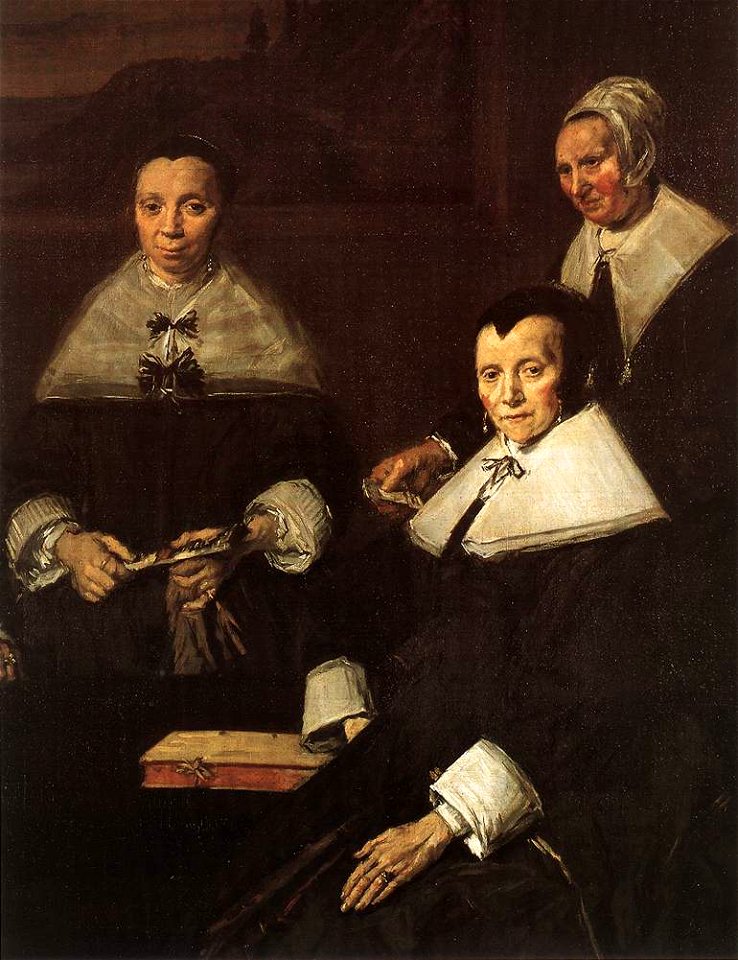 Frans Hals - Regentesses of the Old Men's Almshouse (detail) - WGA11185