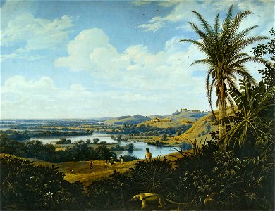Frans Post - Paysage brésilien. Free illustration for personal and commercial use.