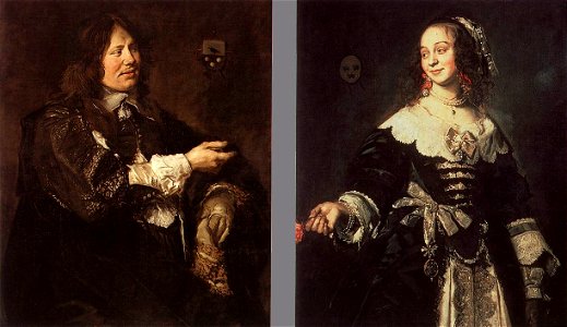 Frans Hals - Stephanus Geraerdts and Isabella Coymans - WGA11159. Free illustration for personal and commercial use.