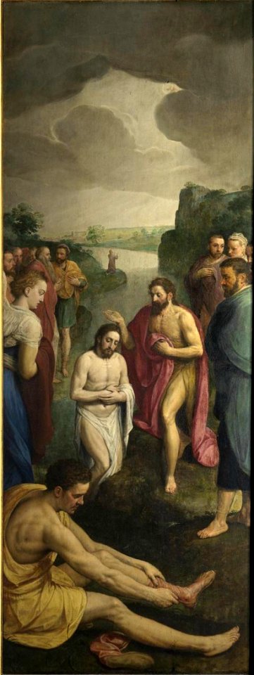 Frans Pourbus (I) - The baptism of Christ