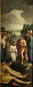 Frans Pourbus (I) - The baptism of Christ