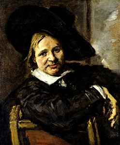Frans Hals - Portrait of a Man in a Slouch Hat - WGA11180. Free illustration for personal and commercial use.