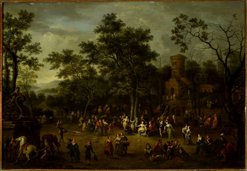Franz de Paula Ferg - Festivity in a park - M.Ob.2431 MNW - National Museum in Warsaw