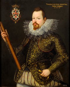 Frans Pourbus the Younger - Portrait of Vicenzo I. Gonzaga, Duke of Mantua. Free illustration for personal and commercial use.