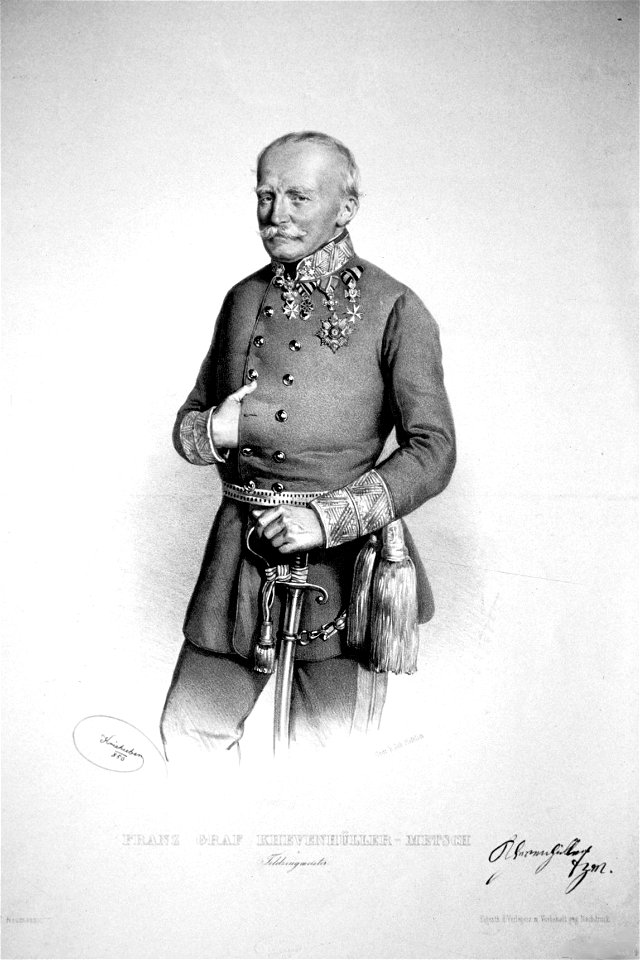 Franz Khevenhüller-Metsch 1850 Litho