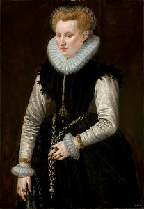 Frans Pourbus the Elder Portrait of a Woman 1581. Free illustration for personal and commercial use.