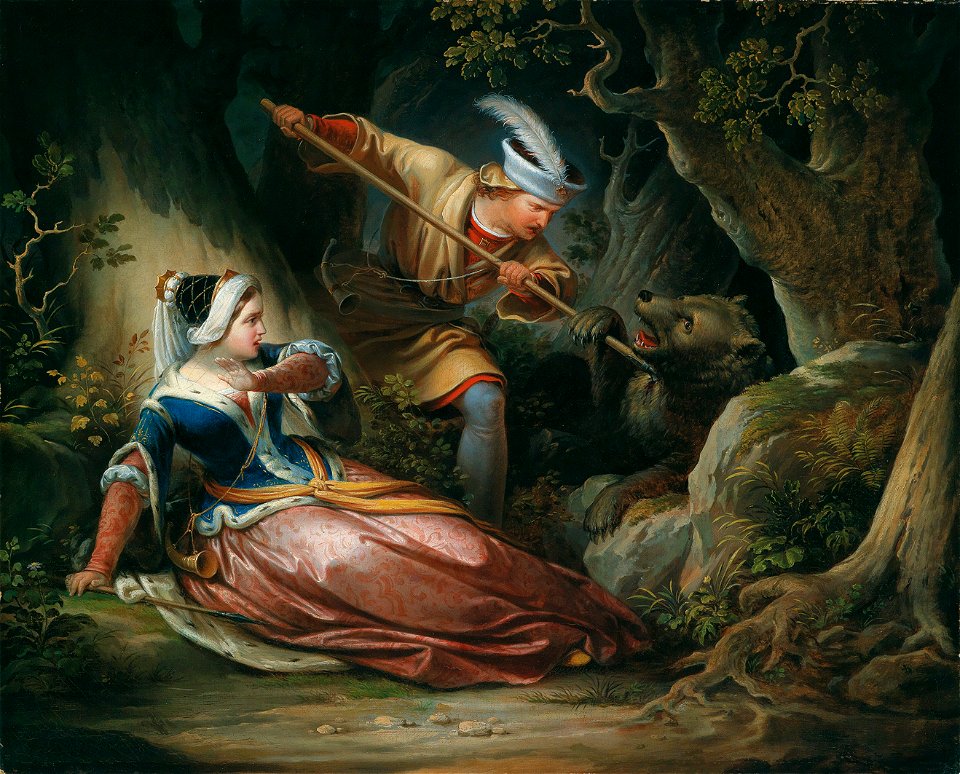 Franz Geyling Der tapfere Retter 1856