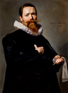 Frans Hals - Portrait of a man with glove in left hand (V2). Free illustration for personal and commercial use.