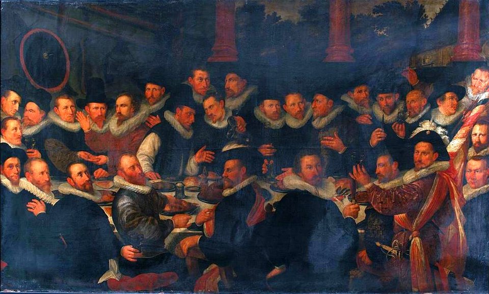Frans Pietersz de Grebber - Maaltijd van het korporalschap van de St. Jorisdoelen 1600