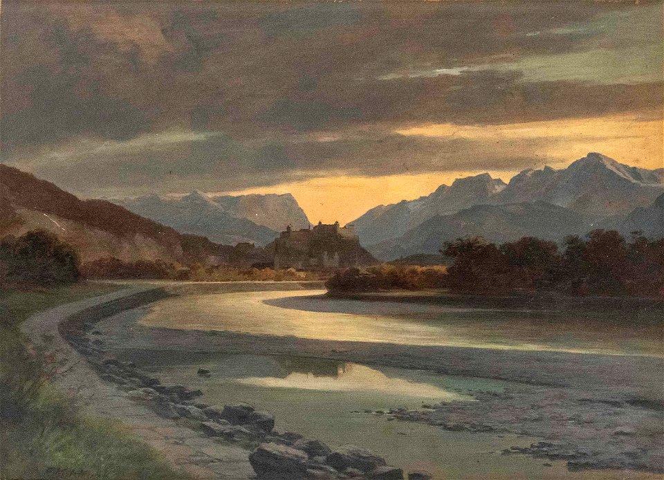 Franz Kulstrunk Abendstimmung bei Salzburg