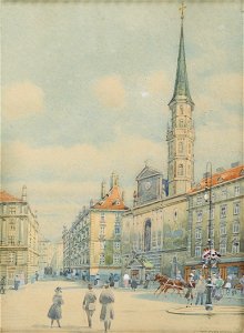 Franz Brenner - Michaelerplatz in Vienna
