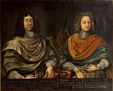 Franz Kaspar von Stadion and Johann Sigmund Freiherr von Kuenburg. Free illustration for personal and commercial use.