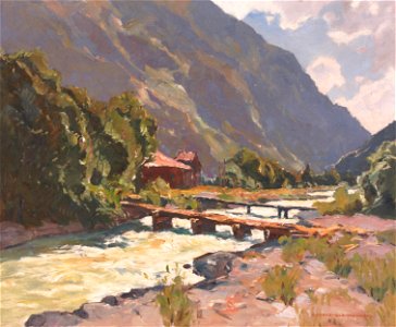 Franz Gruber-Gleichenberg Flusslandschaft