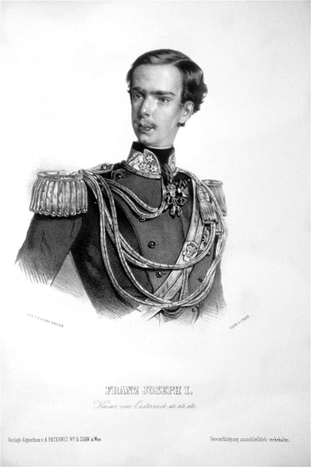 Franz Joseph I. Eduard Kaiser Litho 04