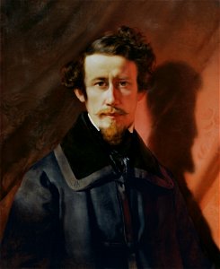 Franz Eybl - Selbstporträt vor rotem Grund - 2953 - Österreichische Galerie Belvedere