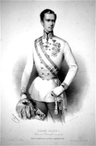 Franz Joseph I. Hoffmann 1854 Litho