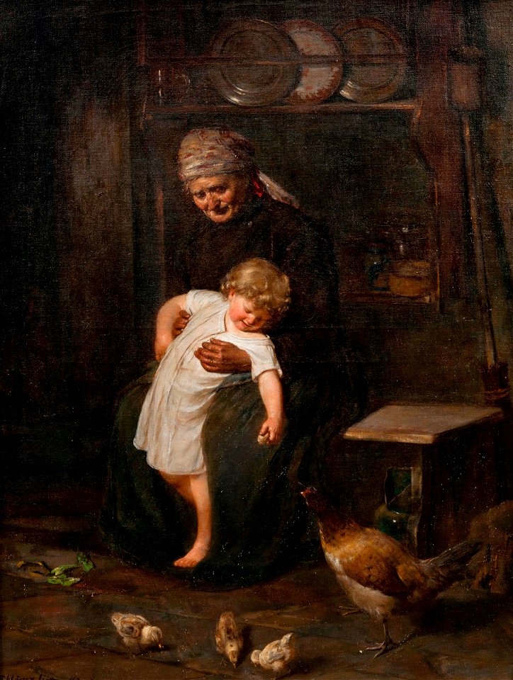 Franz Erdmann Häussler Bei der Großmutter