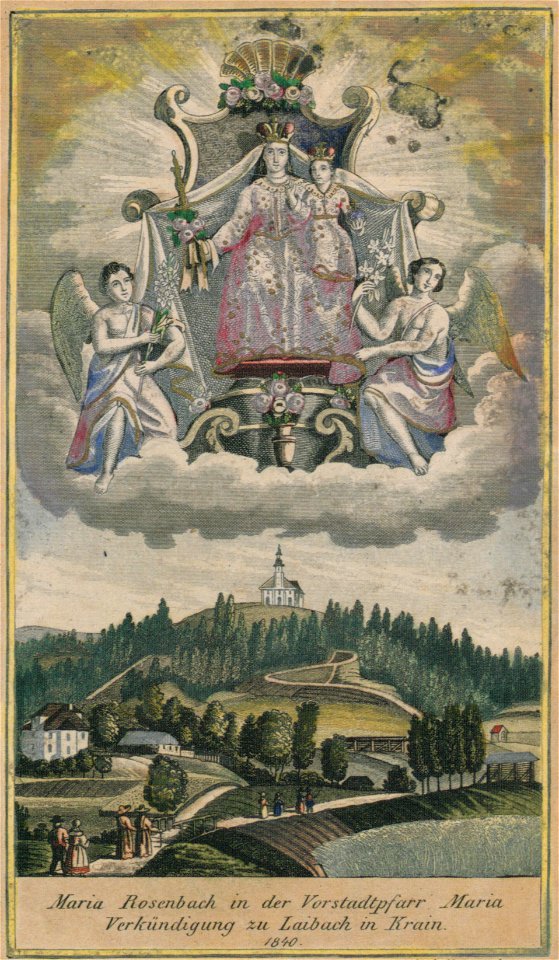 Franz Kurz zum Thurn und Goldenstein - Maria Rosenbach in der Vorstadtpfarr Maria Verkündigung zu Laibach in Krain