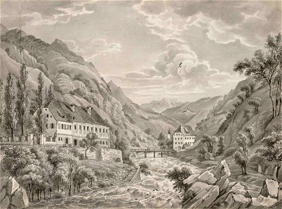 Franz Kurz zum Thurn und Goldenstein - Cesta ob Idrijci proti Škofji Loki