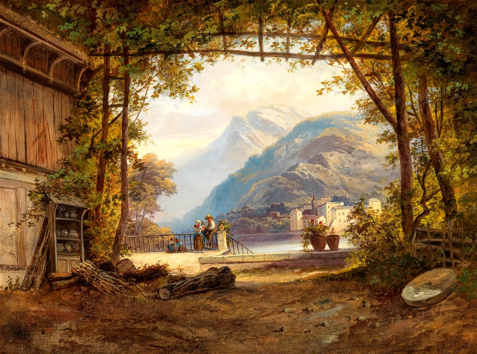 Franz Barbarini An einem oberitalienischen See