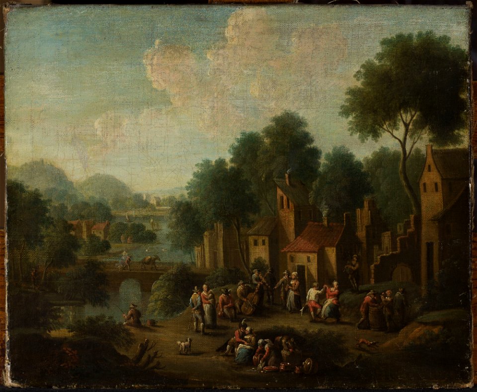 Franz de Paula Ferg - Landscape with peasants at play - M.Ob.1499 MNW - National Museum in Warsaw