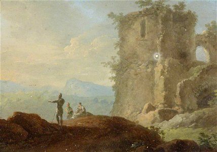 Franz de Paula Ferg (1689-1740) - Classical Landscape, with Ruins and Figures - 515721.7 - National Trust