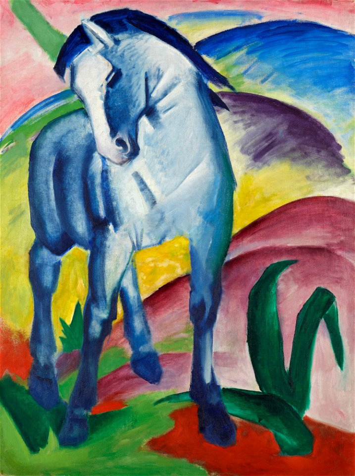Franz Marc - Blaues Pferd I - G 13324 - Lenbachhaus