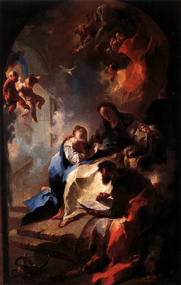 Franz Anton Maulbertsch - The Education of the Virgin - WGA14682