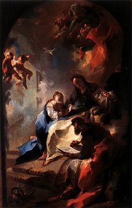 Franz Anton Maulbertsch - The Education of the Virgin - WGA14682