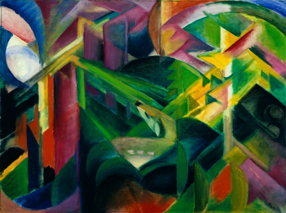 Franz Marc - Reh im Klostergarten - G 13323 - Lenbachhaus