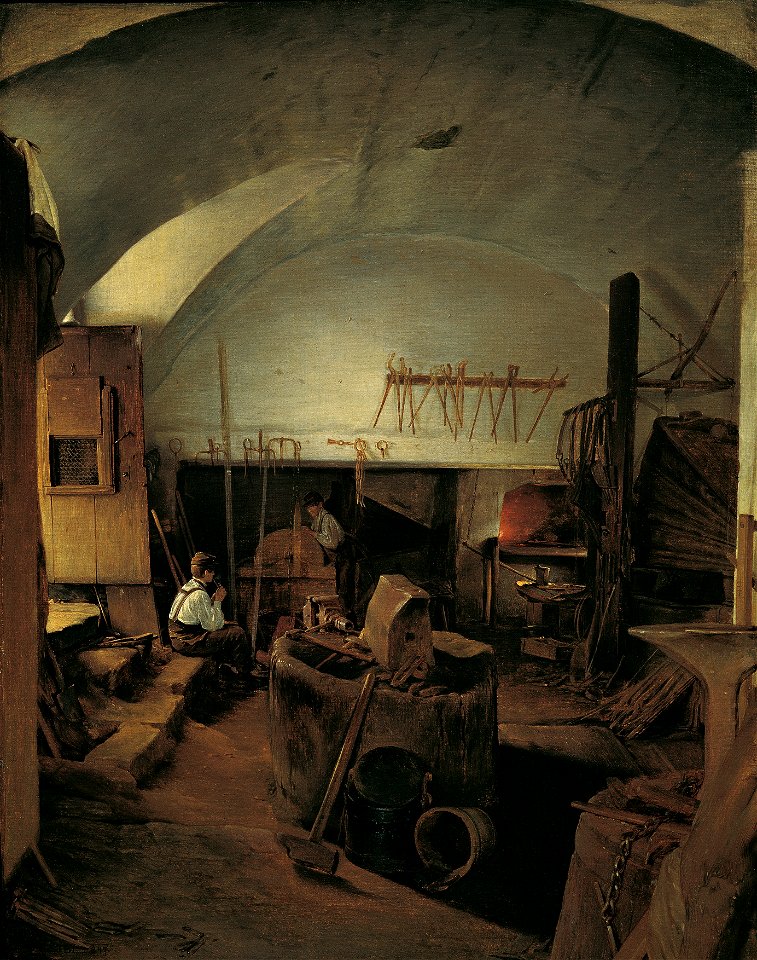 Franz Eybl - Das Innere einer Schmiede - 830 - Österreichische Galerie Belvedere