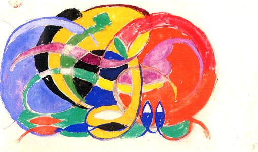 Franz Marc - Abstrakte Komposition 1