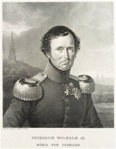 Franz Krüger - Porträt des Königs Friedrich Wilhelm III. von Preußen, 1825. Free illustration for personal and commercial use.