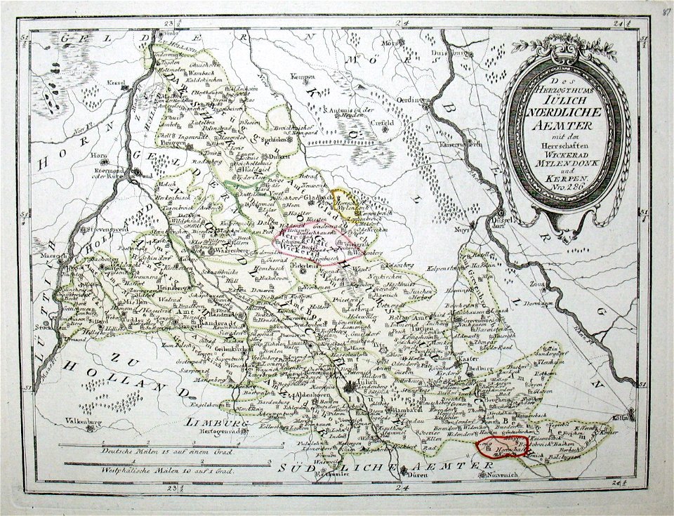 Franz Johann Joseph von Reilly, Des Herzogthums Iülich Noerdliche Aemter mit den Herrschaften Wickerad Mylendonk und Kerpen (Nro. 286, 1794–1795)