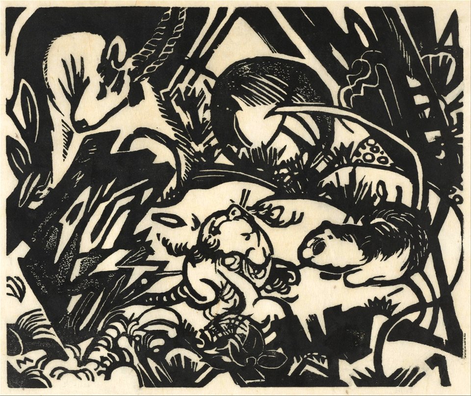 Franz Marc - Animal Legend - Google Art Project